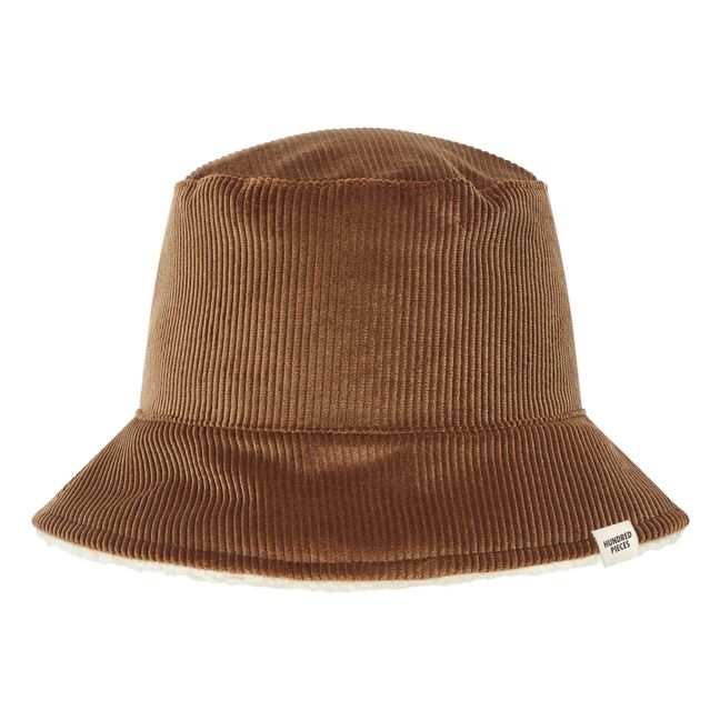 Sherpa Lined Corduroy Bucket Hat  | Braun