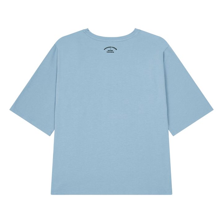 Shobu x Hundred Pieces Chill Out T-Shirt | Hellblau- Produktbild Nr. 4