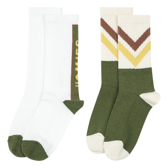 Homies Sporty Socks - Set of 2 | Green