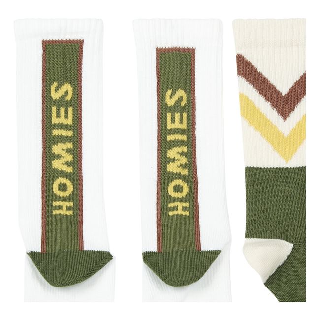Homies Sporty Socks - Set of 2 | Green