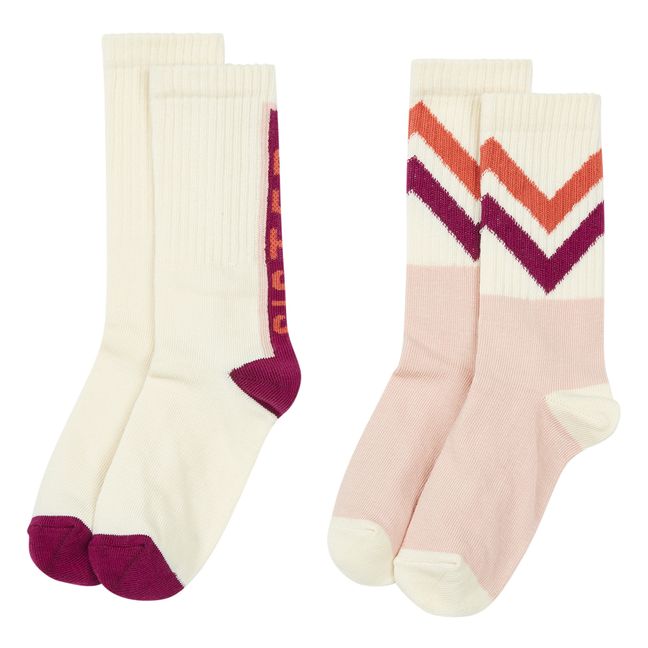 Pack 2 Chaussettes Sister Sporty | Rose