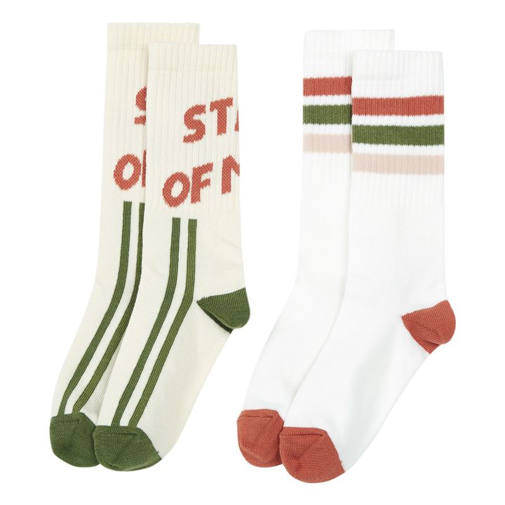 State Outsiders Socks - Set of 2 | Blanco- Imagen del producto n°2