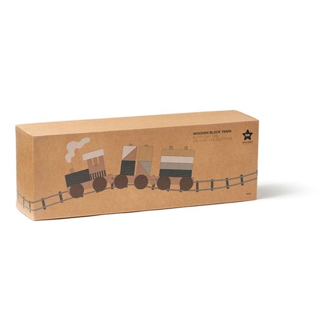 Zug mit Holzklötzen 