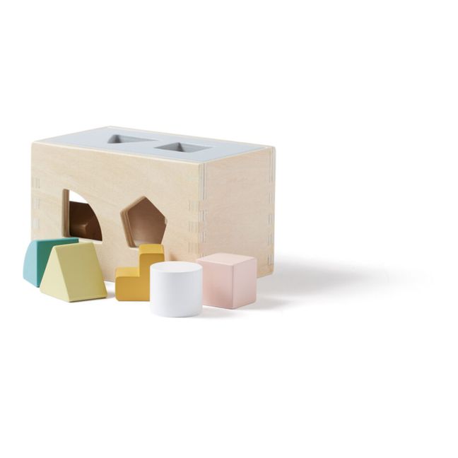 Wooden Garbage Truck with Shapes