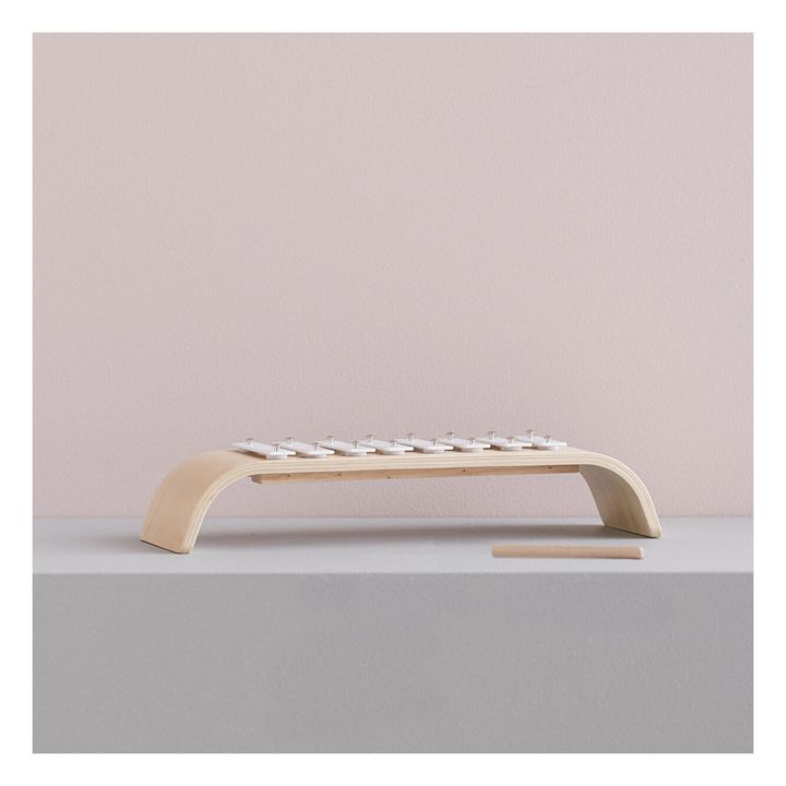 Xylophon aus Holz  | Weiß- Produktbild Nr. 1