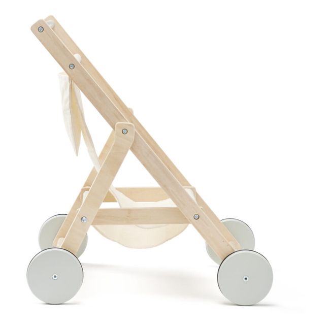 Wooden play stroller | Off white