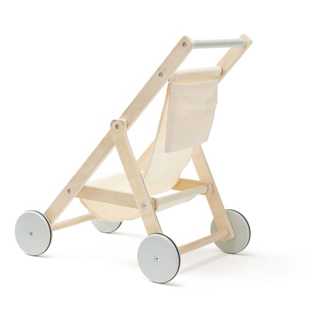 Wooden play stroller | Off white
