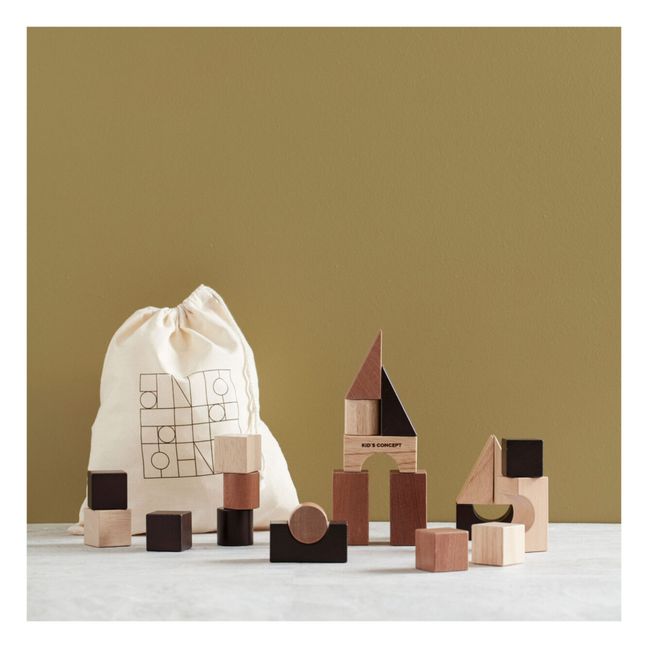 Neo Building Blocks - Set of 22 Pieces | Brown