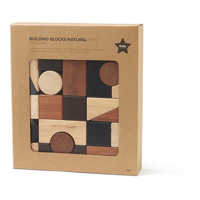 Neo Building Blocks - Set of 22 Pieces | Brown