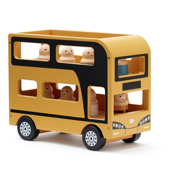Aiden Double Decker Bus Toy | Yellow