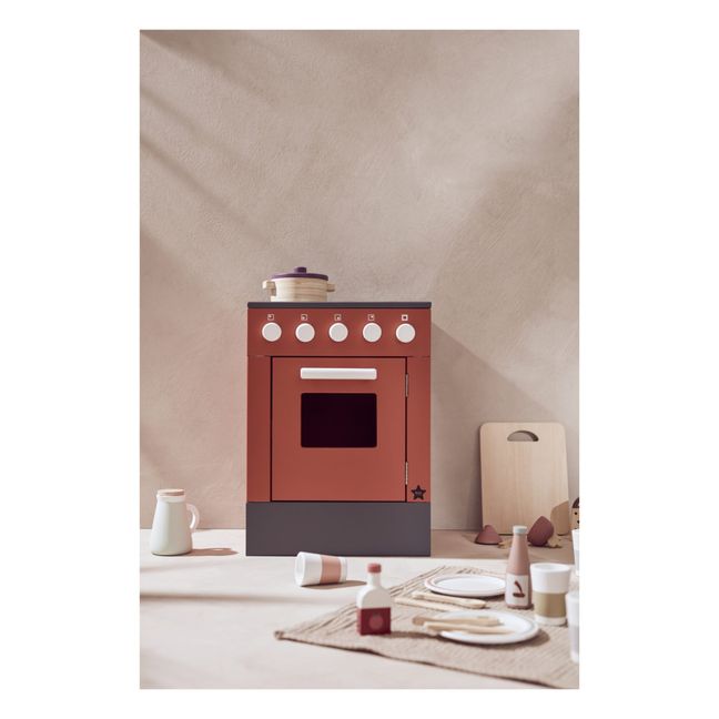Cuisinière en bois Bistro | Rouge
