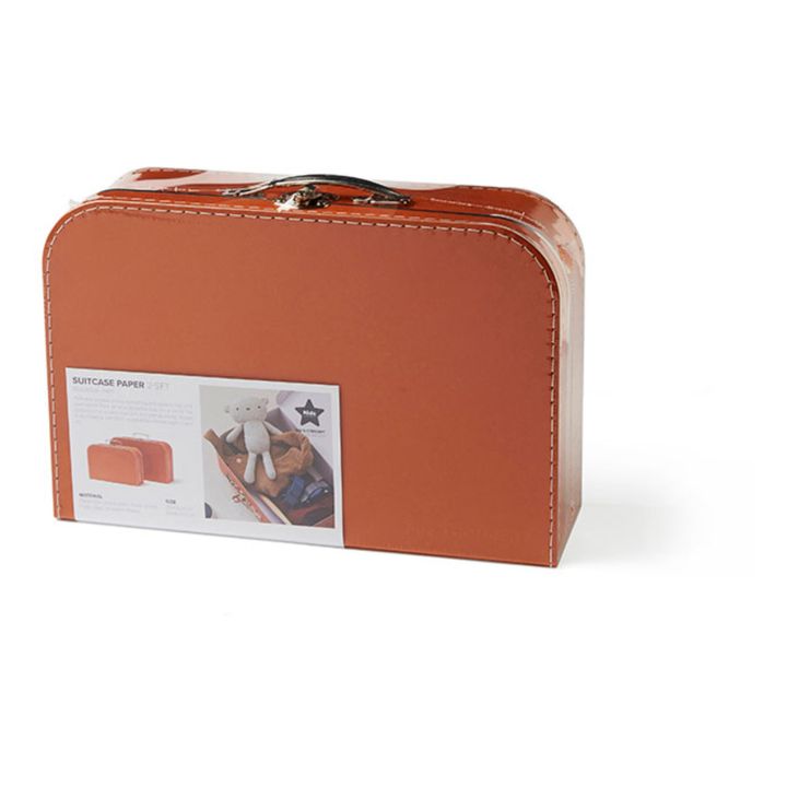 Aufbewahrungskoffer aus Karton - 2er-Set | Rostfarben- Produktbild Nr. 4