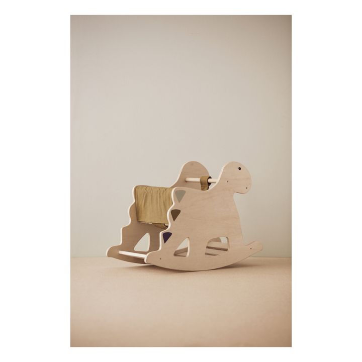Dinosauro a dondolo in legno- Immagine del prodotto n°5