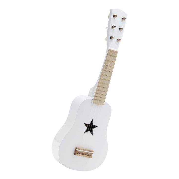 Guitare enfant en bois certifié FSC® - blanc, Jouet