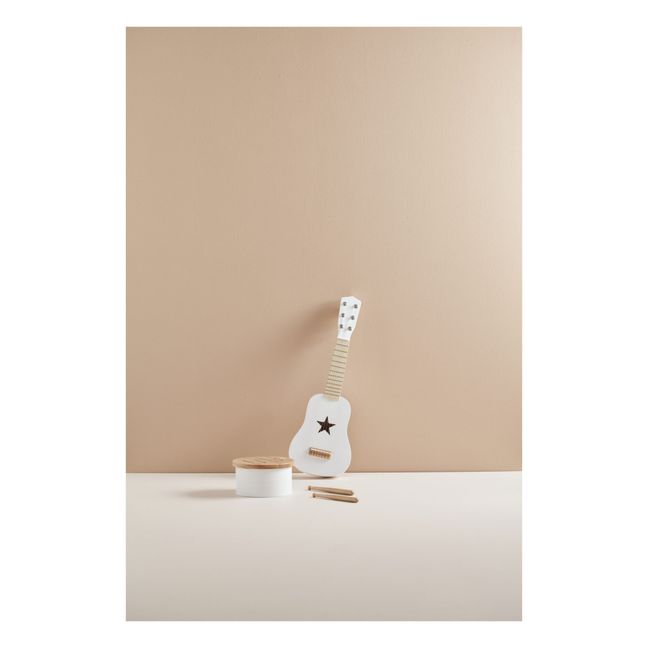 Wooden Guitar  | White