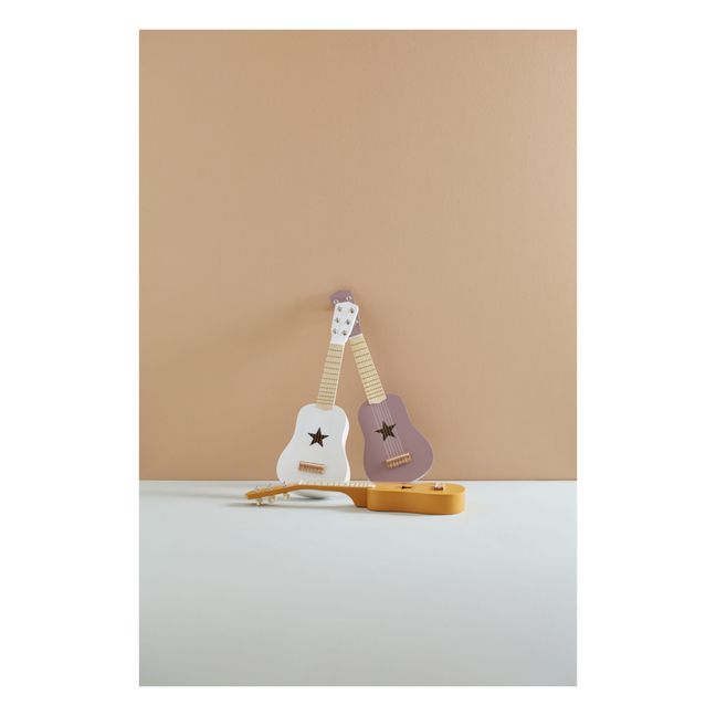 Wooden Guitar  | White
