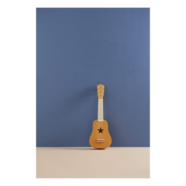 Guitare en bois | Jaune moutarde