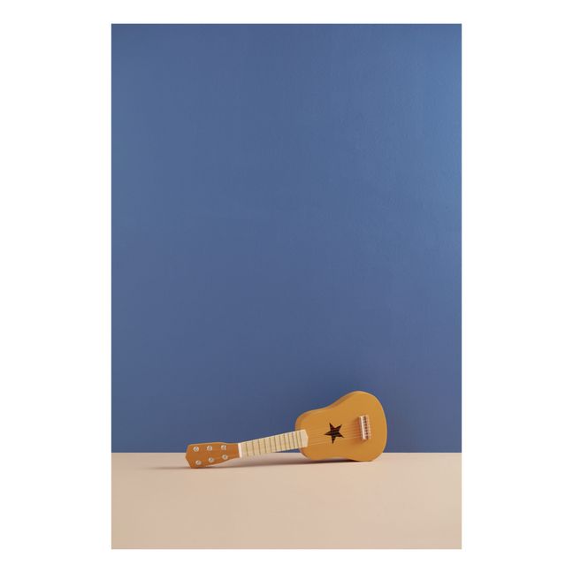 Gitarre aus Holz | Senffarben