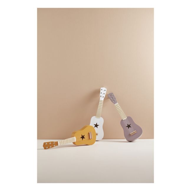 Gitarre aus Holz | Senffarben