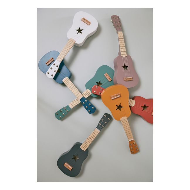 Gitarre aus Holz | Senffarben