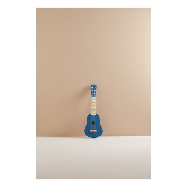 Gitarre aus Holz | Blau