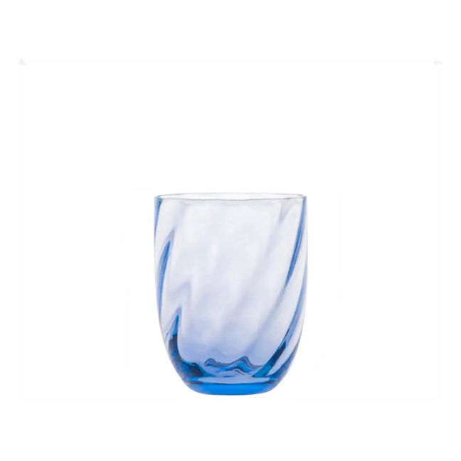 Swirl Glass | Light blue
