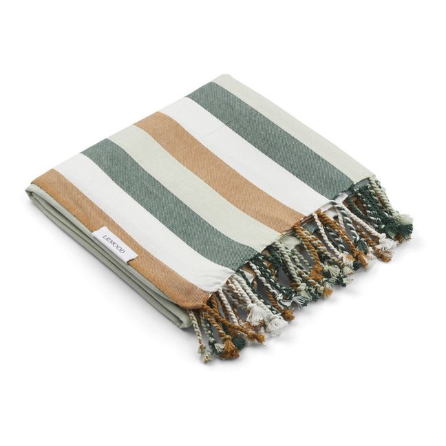Mona Organic Cotton Beach Towel | Pale green