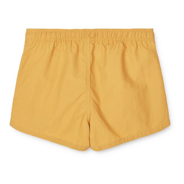 Short de Bain Matière Recyclée Aiden | Jaune moutarde