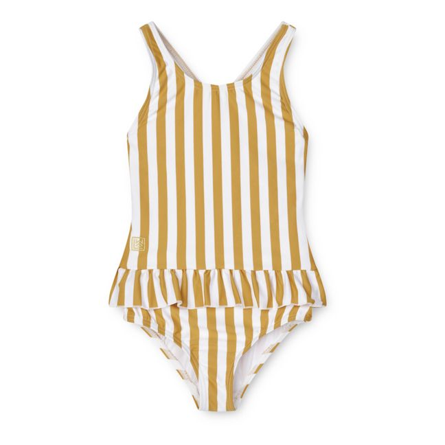 Bañador de material reciclado Amara | Amarillo Mostaza