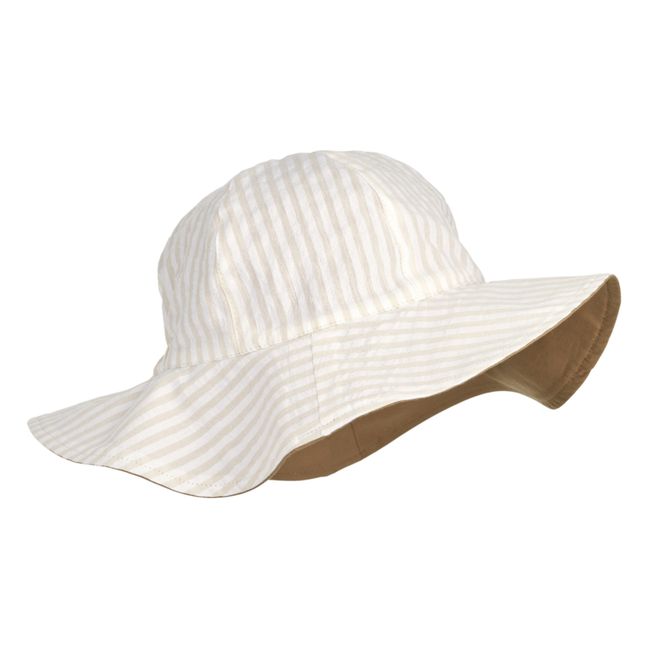 Amelia Organic Cotton Reversible Hat | Beige