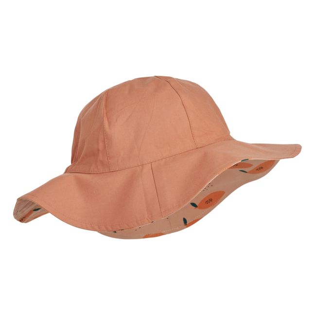 Chapeau Reversible Coton Bio Amelia | Rose