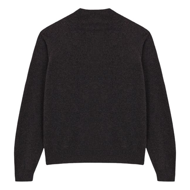 Cashmere Roll Neck Jumper | Charcoal grey
