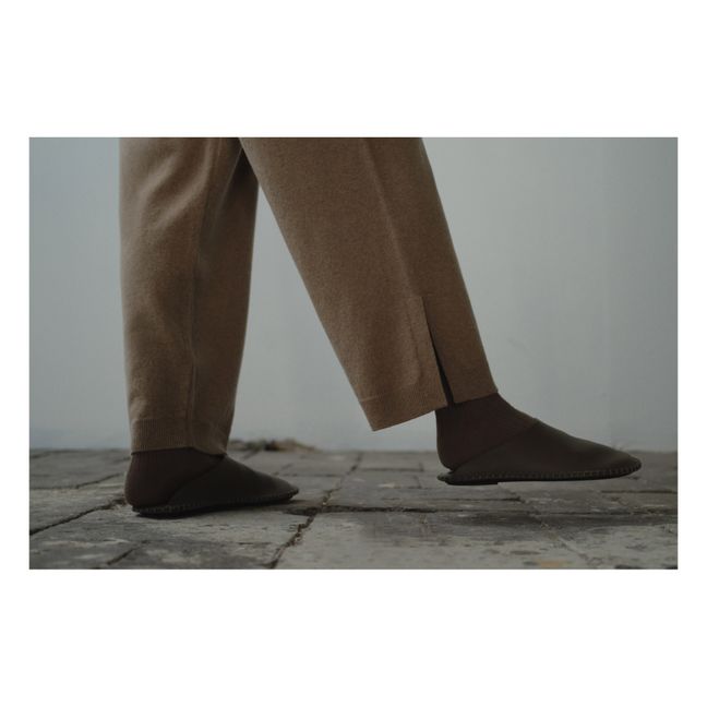 Flowy Cashmere Trousers | Maulwurfsfarben