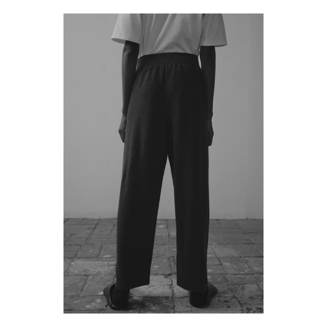 Pantalon Fluide Cachemire | Gris anthracite