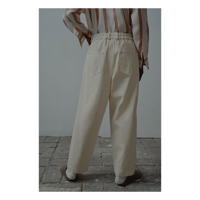 Crosswise Organic Cotton Trousers | Natural