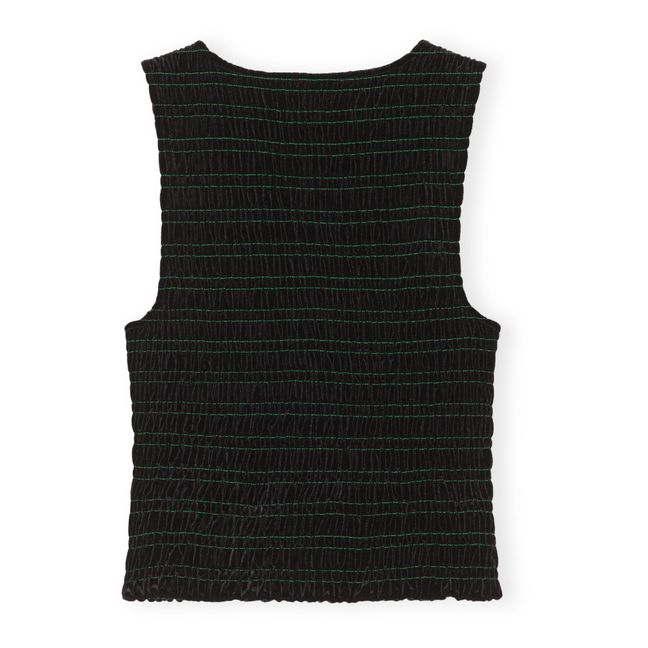 Top Smock Velours Jersey | Noir