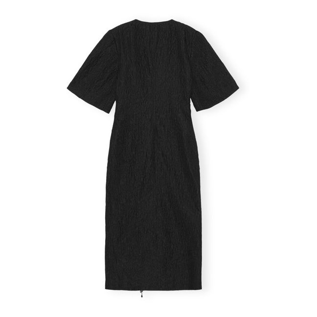 Beaded Wrap Dress | Negro