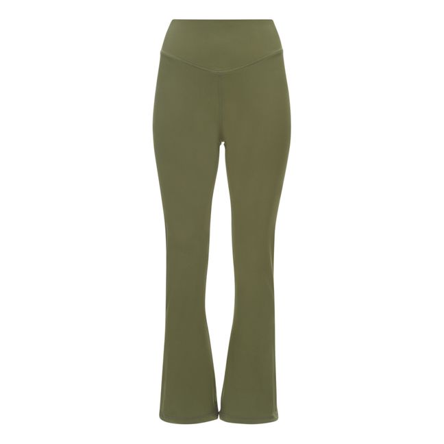 Thia Flare Leggings | Verde oliva