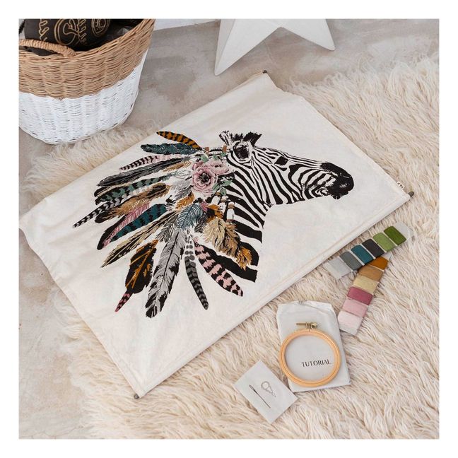 Zebra DIY Poster Embroidery Kit