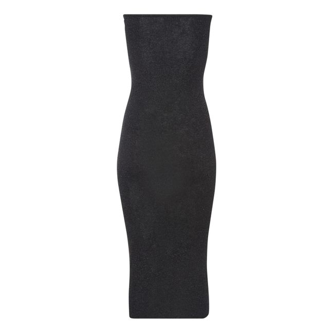 90s Strapless Dress | Black