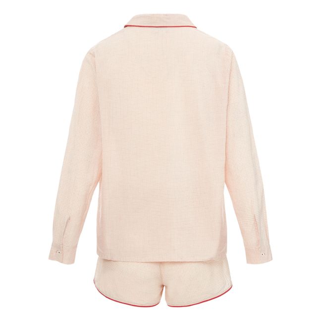 Pyjashort kariert Grace | Rot
