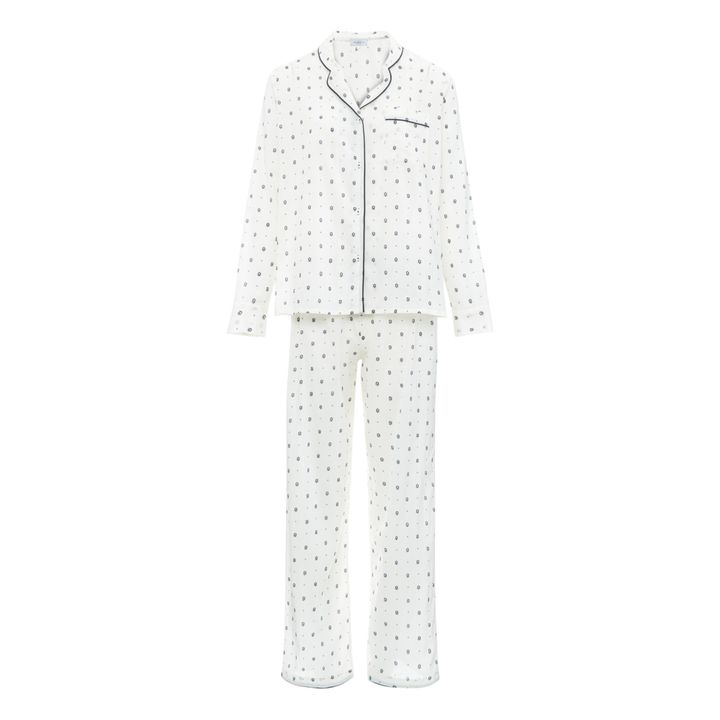 Lea Print Pyjamas | Blanco- Imagen del producto n°0