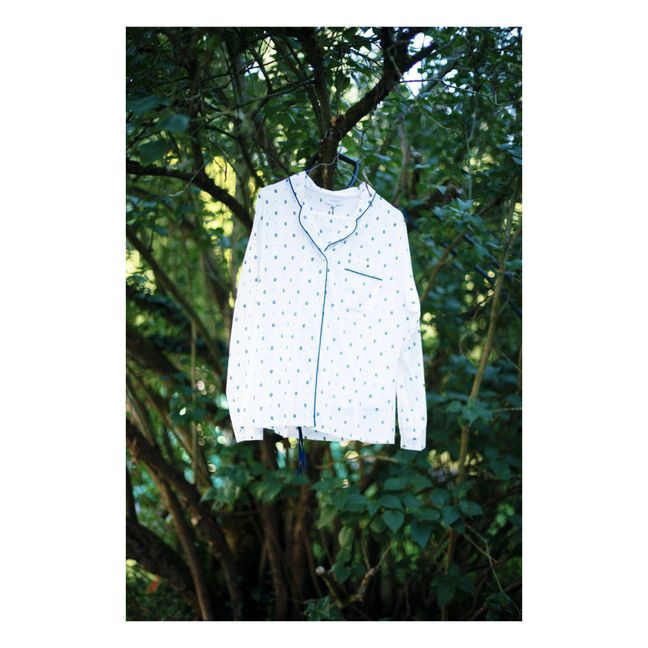 Lea Print Pyjamas | Weiß