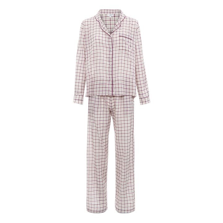 Pyjama kariert Garbin | Violett- Produktbild Nr. 0