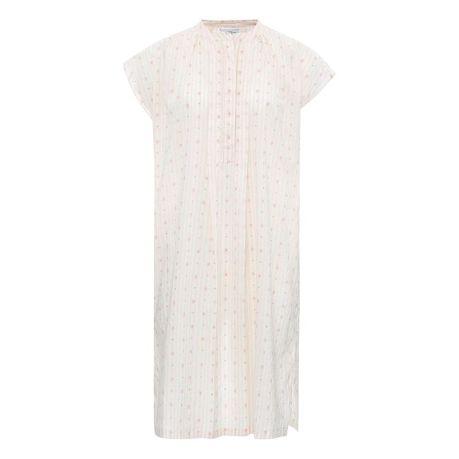 Chemise de Nuit Courte Ally Rayures | Rose
