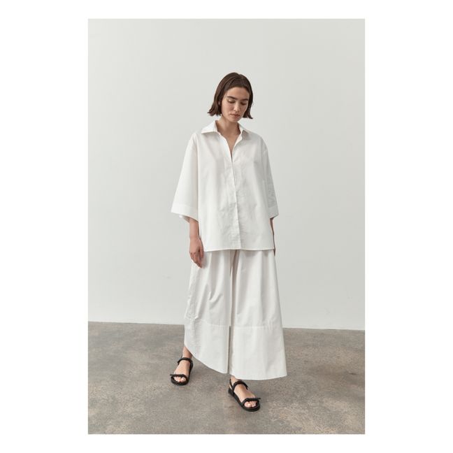 Pantalon Large | Blanc
