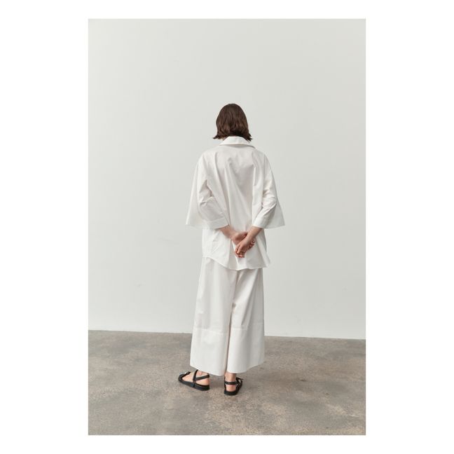 Pantalon Large | Blanc