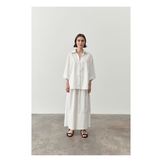 Chemise Manches 3/4 | Blanc