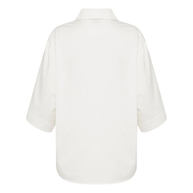 Camicia con maniche a 3/4 | Bianco