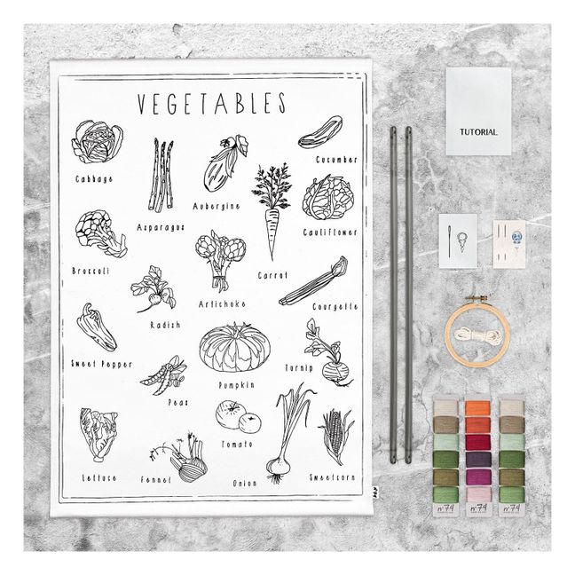 Poster à broder Vegetables